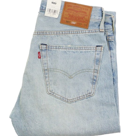 New Levi's 501 W33 L34 Men's Jeans Selvedge 150th Anniversary Special Edition - Picture 1 of 16